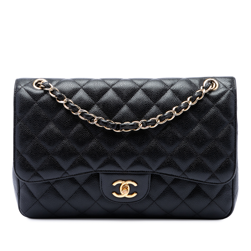 Pre-Loved Chanel Jumbo Classic Caviar Double Flap